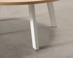 FeelDesign Freddy soffbord ø 115 cm oak / vit