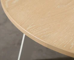 FeelDesign Freddy soffbord ø 115 cm oak / vit