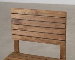 Feel Design Stripe trädgårdsstol teak, set om 2