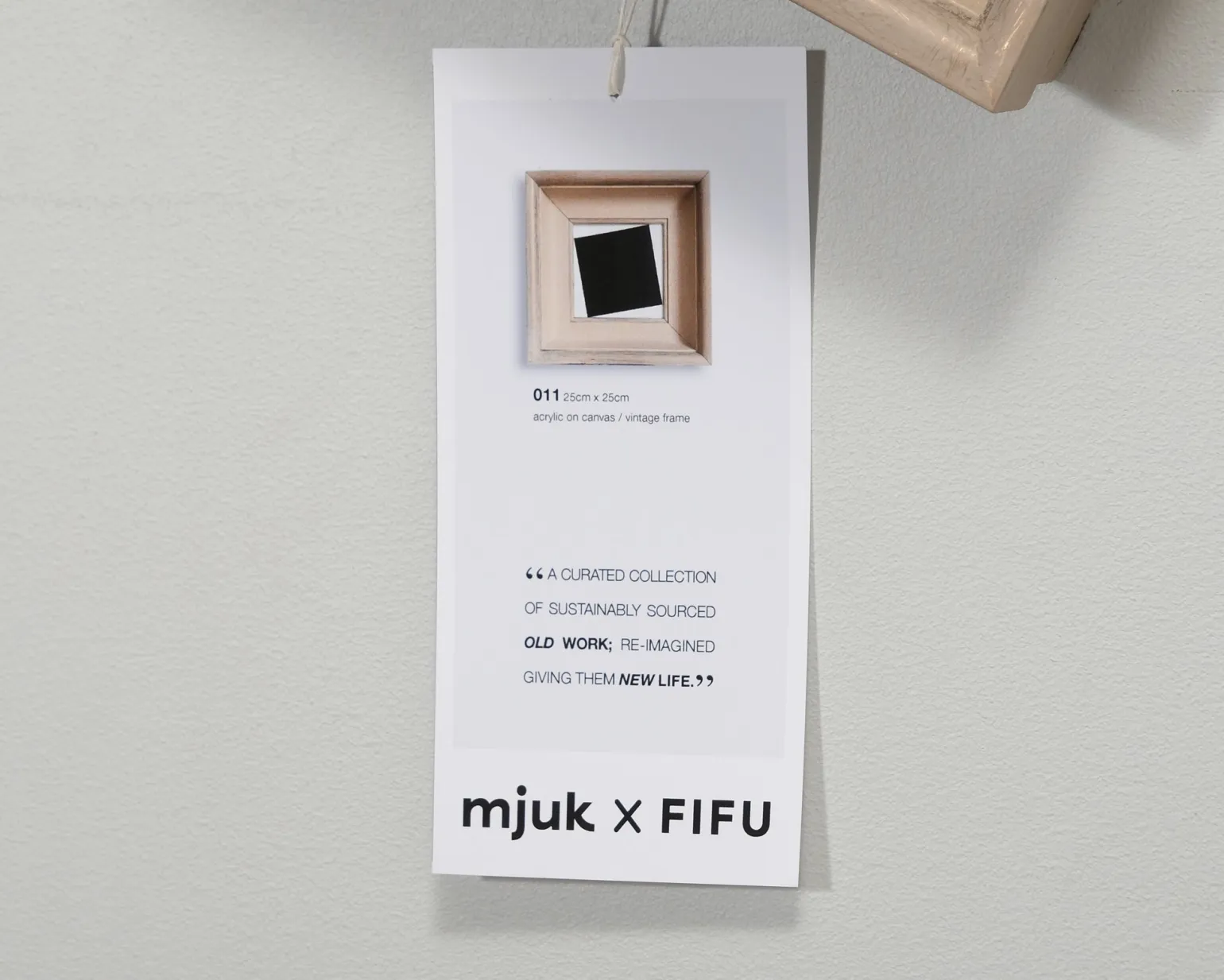 FIFU1962 011 konstverk 25 x 25 cm