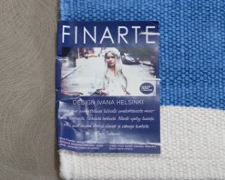 Finarte Stripe matta blå 160 x 230 cm