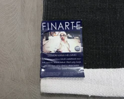 Finarte Stripe matta svart 140 x 200 cm