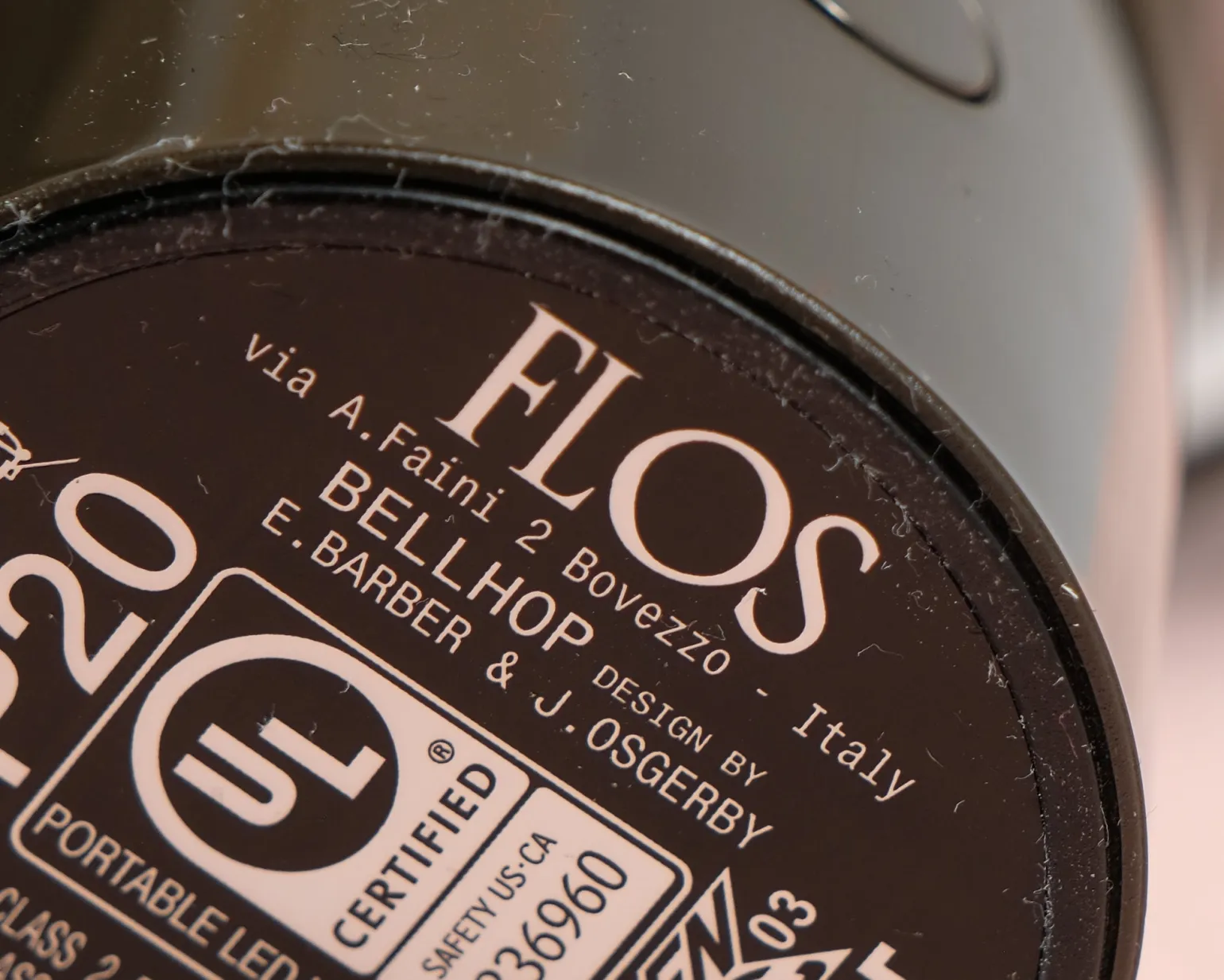 Flos Bellhop bärbar bordslampa Cioko