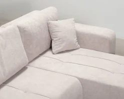 Flo 4-sits bäddsoffa med divan beige