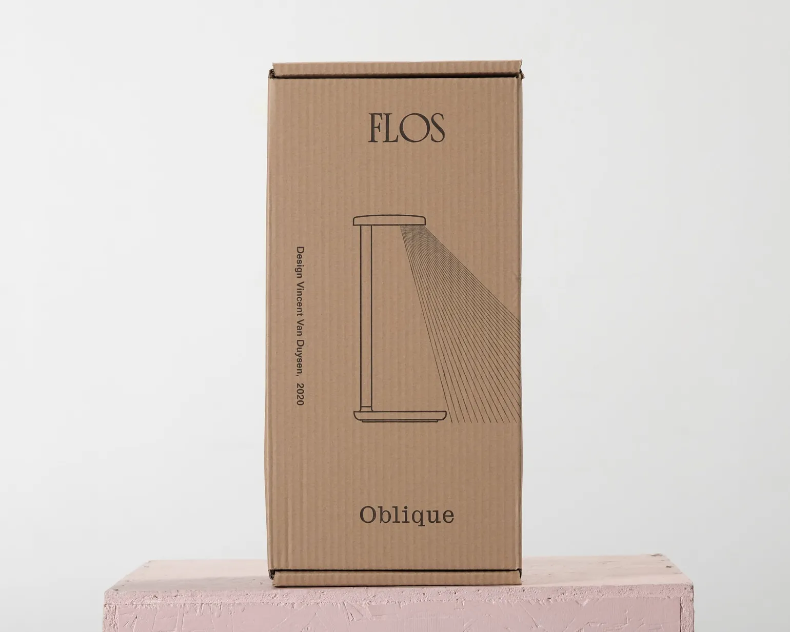 Flos Oblique bordslampa grå