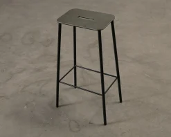 Frama Adam barpall 76 cm svart / läder