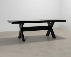 Förlängningsbart matbord cm svart
