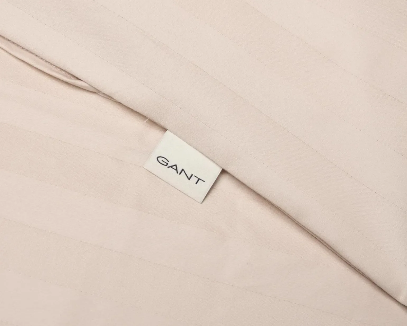 GANT Sateen Stripes påslakan 220 x 220 cm beige
