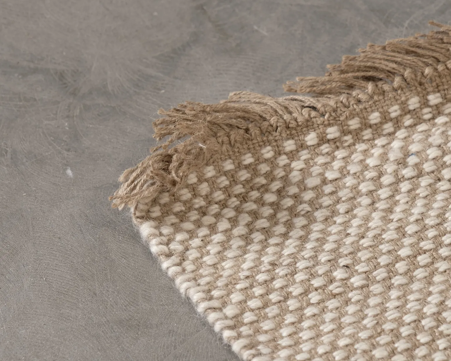 GOF Moonlight ull / jute matta 170 x 240 cm beige