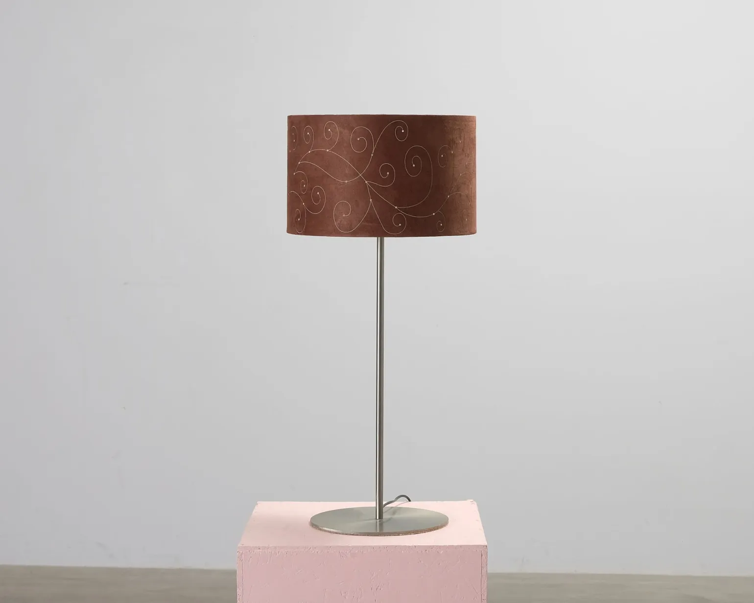 Golvlampa brun / metall