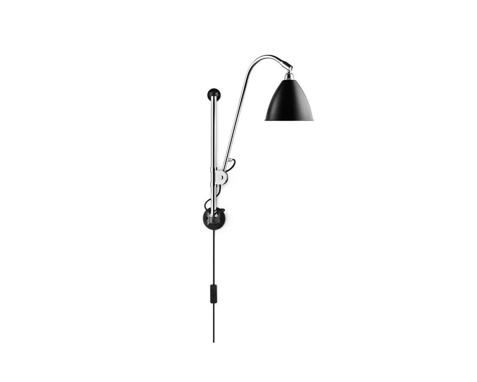 GUBI Bestlite BL5 vägglampa krom / svart