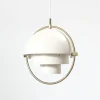 Gubi Multi-Lite pendellampa ø 25,5 cm vit / mässing