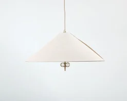 Gubi 1967 pendellampa mässing / canvas