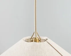 Gubi 1967 pendellampa mässing / canvas