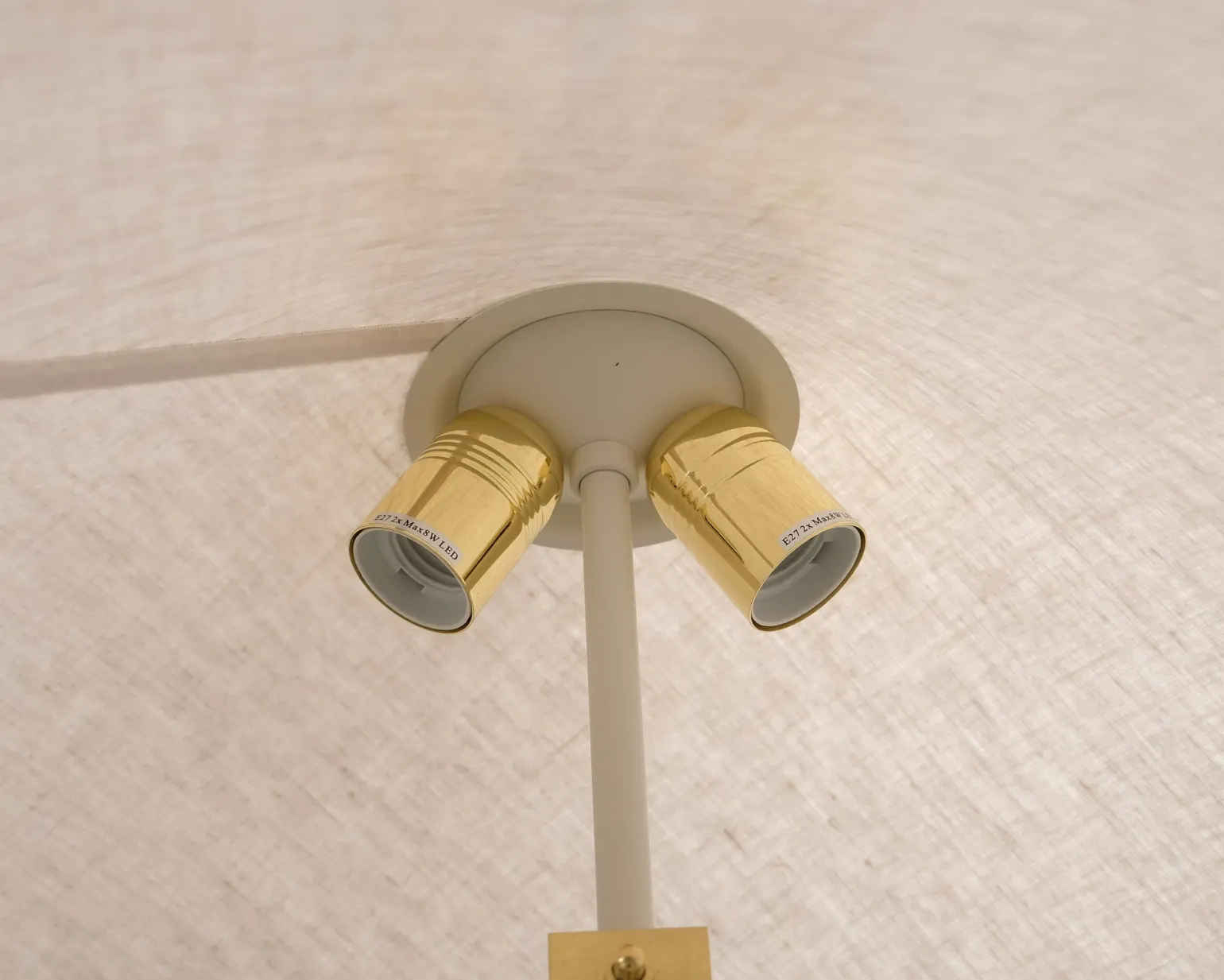 GUBI Tynell 9602 golvlampa canvas / mässing