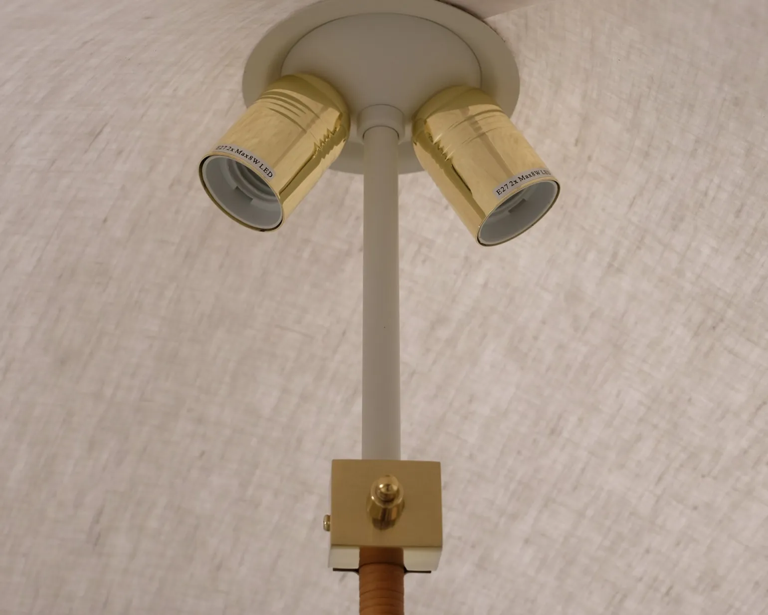 GUBI Tynell 9602 golvlampa canvas / mässing