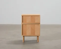 Hübsch Herringbone nattduksbord ek
