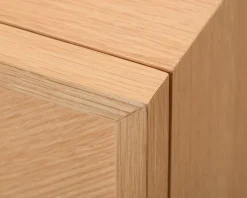 Hübsch Herringbone nattduksbord ek
