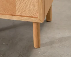 Hübsch Herringbone nattduksbord ek