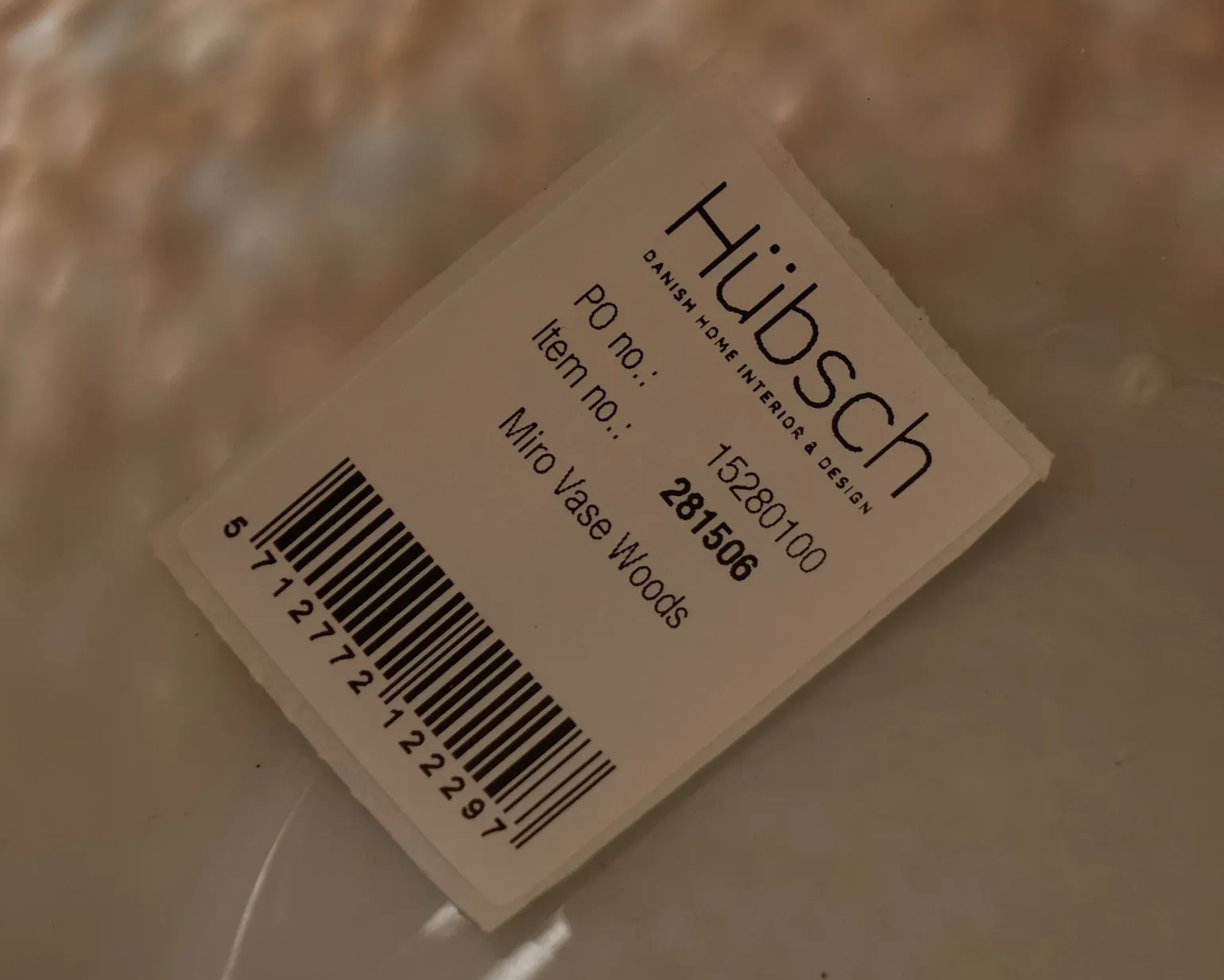 Hübsch Miro vas ruskea