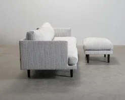 Homeline 4-sits soffa med fotpall grå