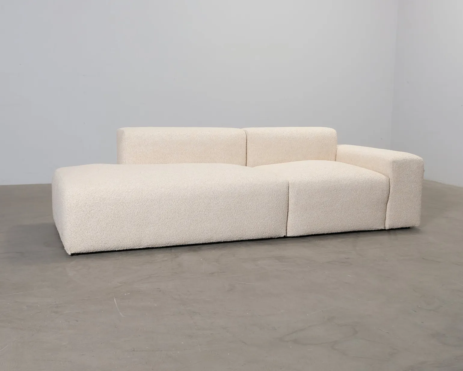 ikimakee Kamu 3-sits soffa med öppet avslut beige