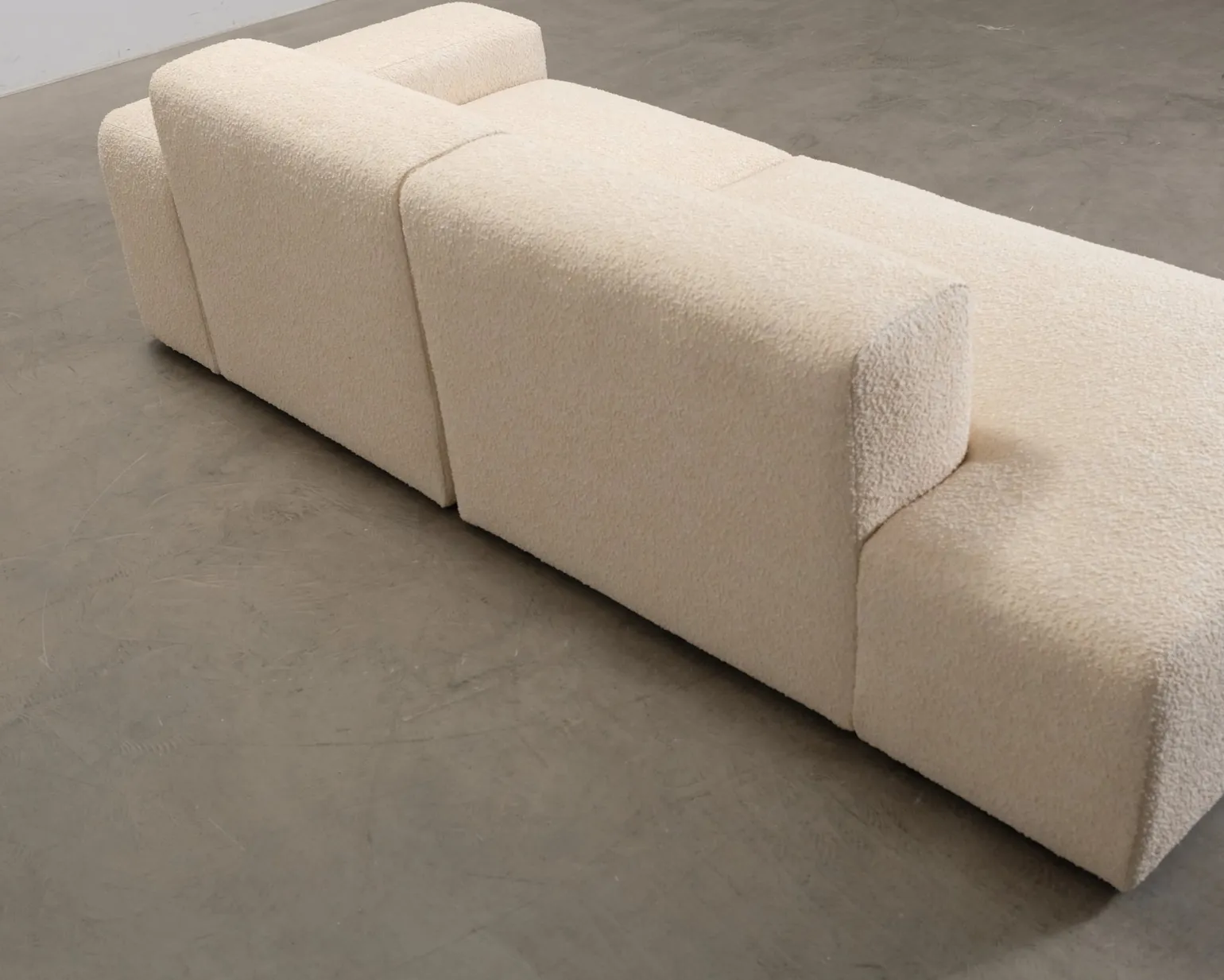 ikimakee Kamu 3-sits soffa med öppet avslut beige