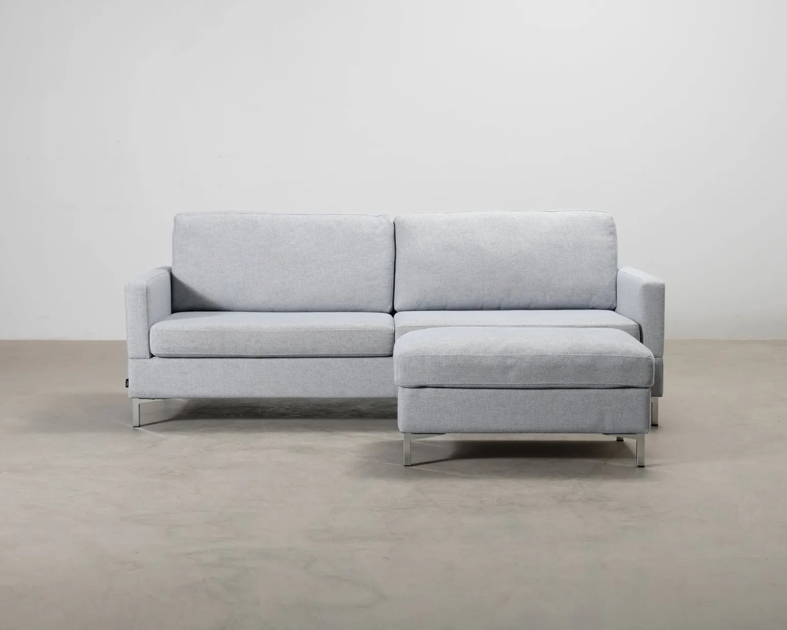 Isku 2,5-sits soffa med fotpall grå