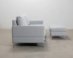 Isku 2,5-sits soffa med fotpall grå
