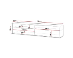 Kanon TV-bänk 175 cm beige