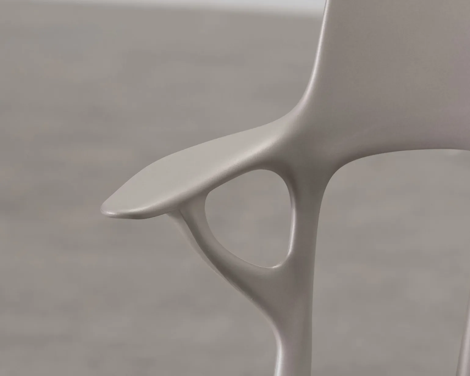 Kartell A.I. Recycled barstol grå