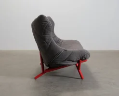 Kartell Foliage 2-sits soffa grå / röd