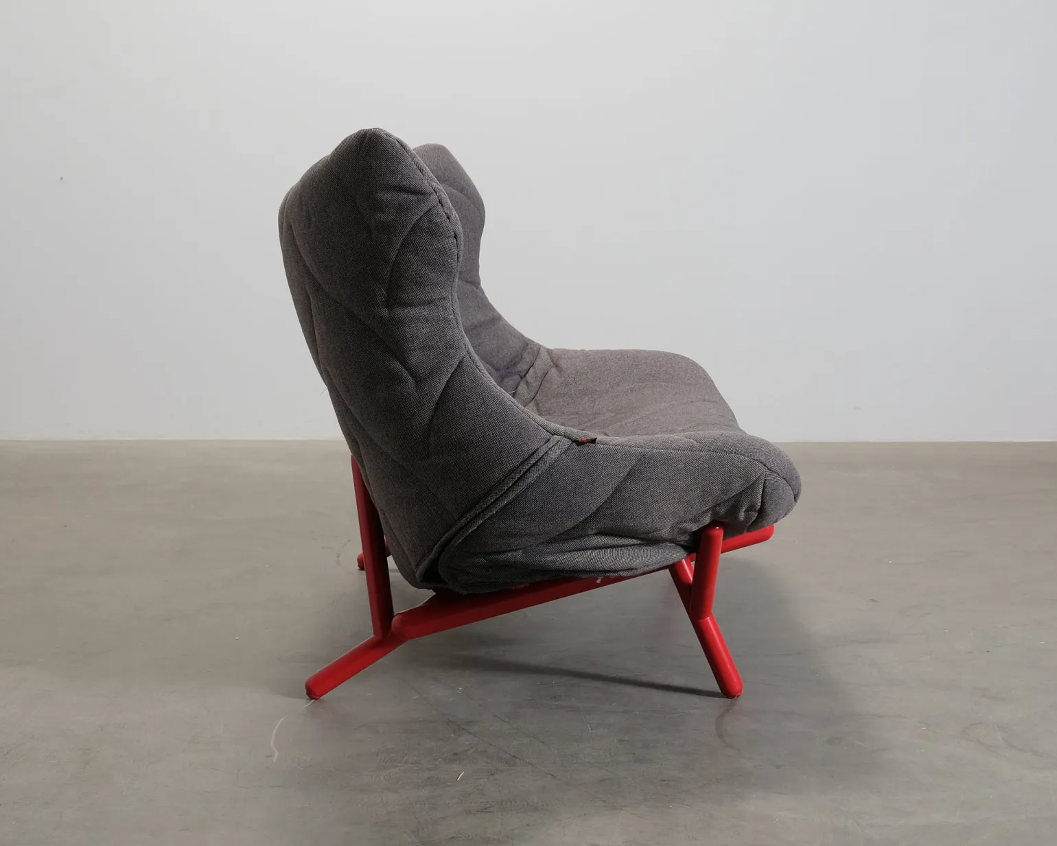 Kartell Foliage 2-sits soffa grå / röd