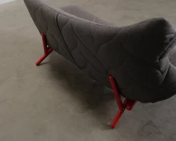 Kartell Foliage 2-sits soffa grå / röd