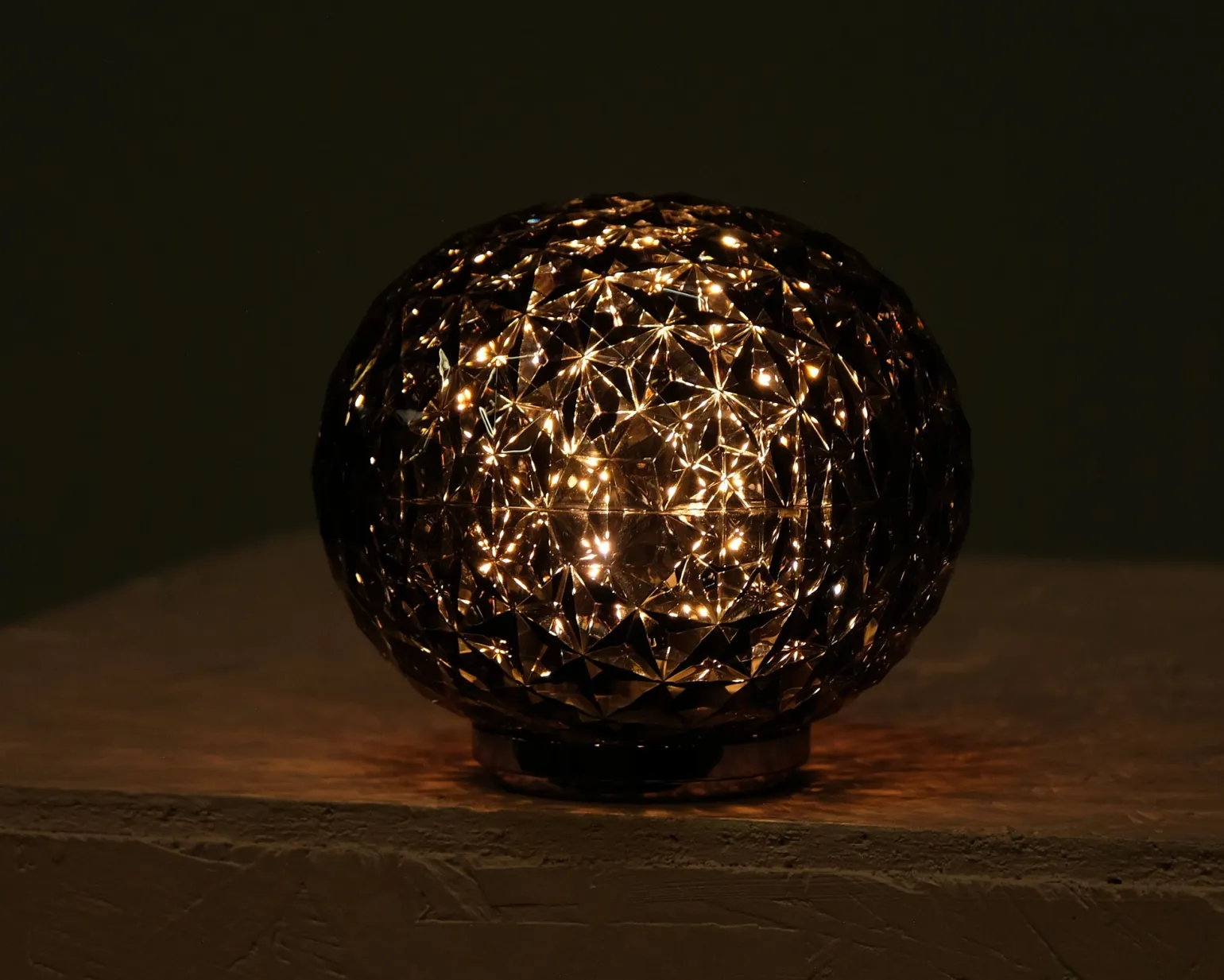 Kartell Mini Planet bordslampa Smoke