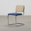 Knoll Cesca stol blå / beige