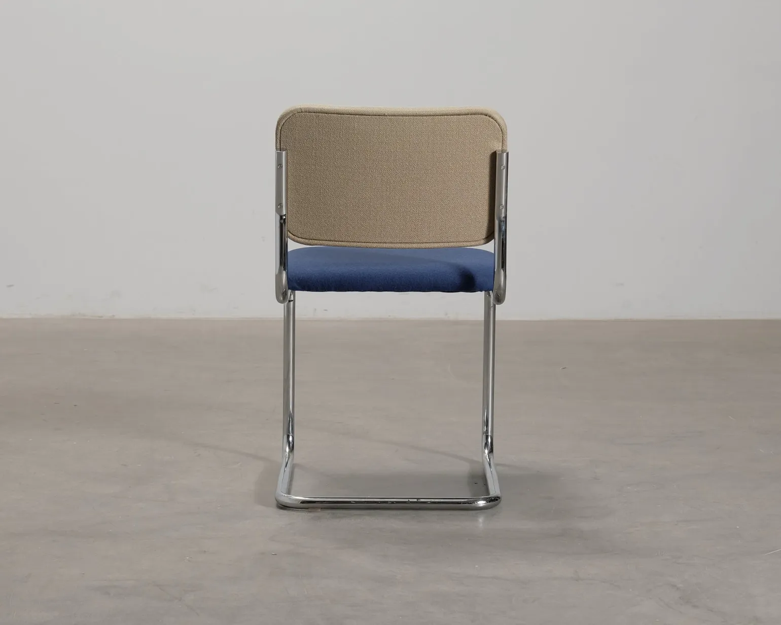 Knoll Cesca stol blå / beige