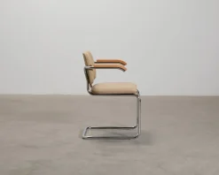 Knoll Cesca stol med armstöd brun / bök