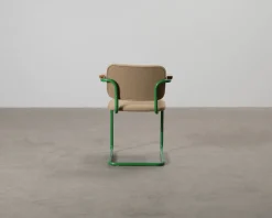 Knoll Cesca stol med armstöd brun / grön / bök