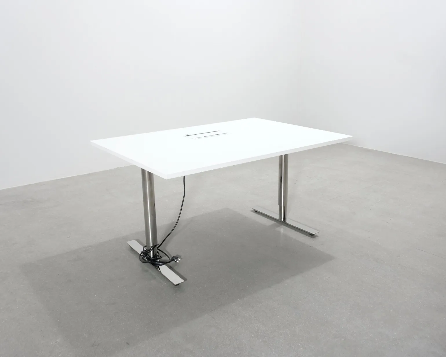 Konferensbord vit 100 x 140 cm
