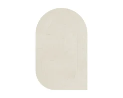 Layered Circular ullmatta 180 x 270 cm Bone White