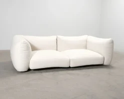 Layered Lotta Agaton 2-sits soffa naturvit