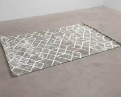 Layered Outlines matta grå 160 x 240 cm