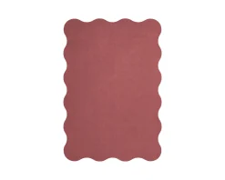 Layered Scallop 250 x 350 matta Rosewood Red