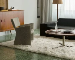 Layered Shaggy matta 180 x 270 cm Bone White