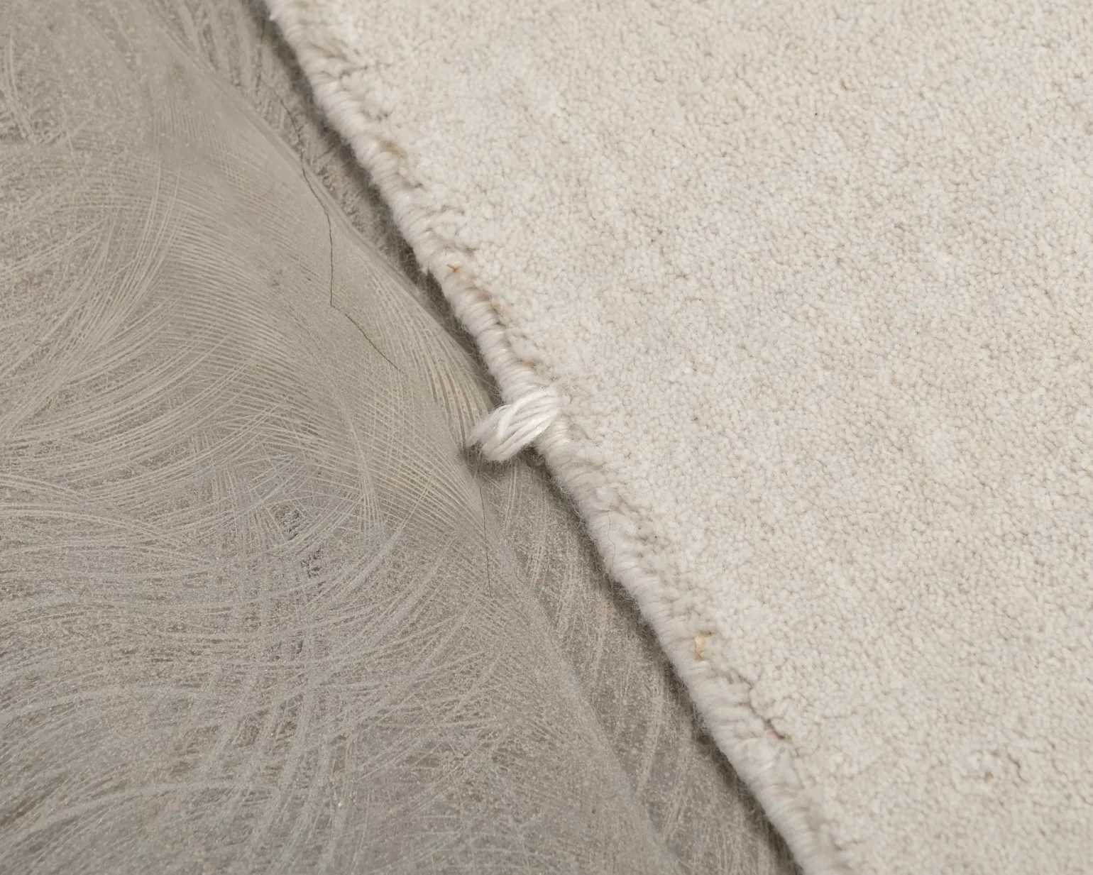 Layered Solid PET matta 257 x 350 cm Bone White