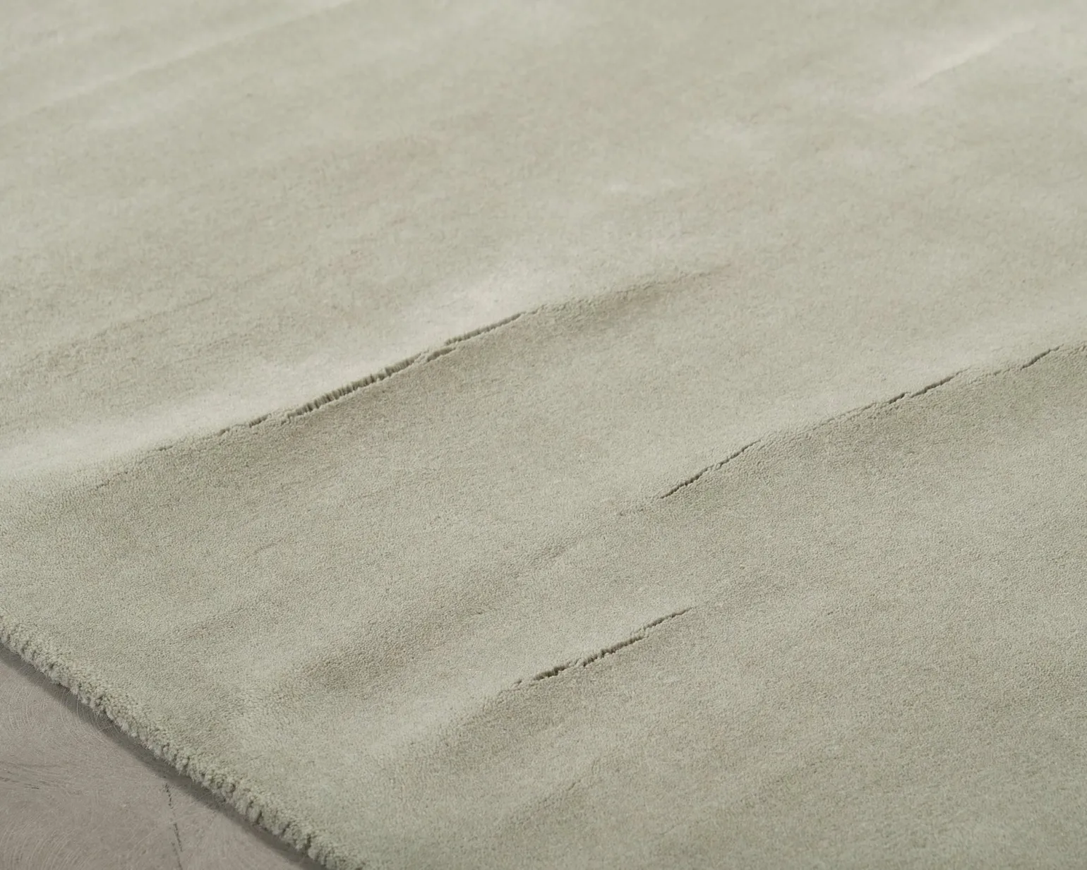 Layered Solid Wool matta 300 x 300 cm Sage