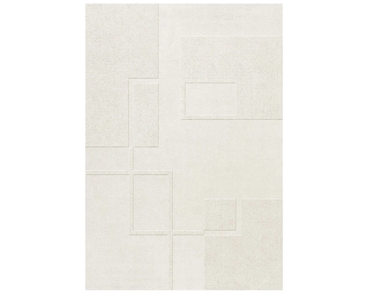Layered Swedish Grace ullmatta 180 x 270 cm benvit