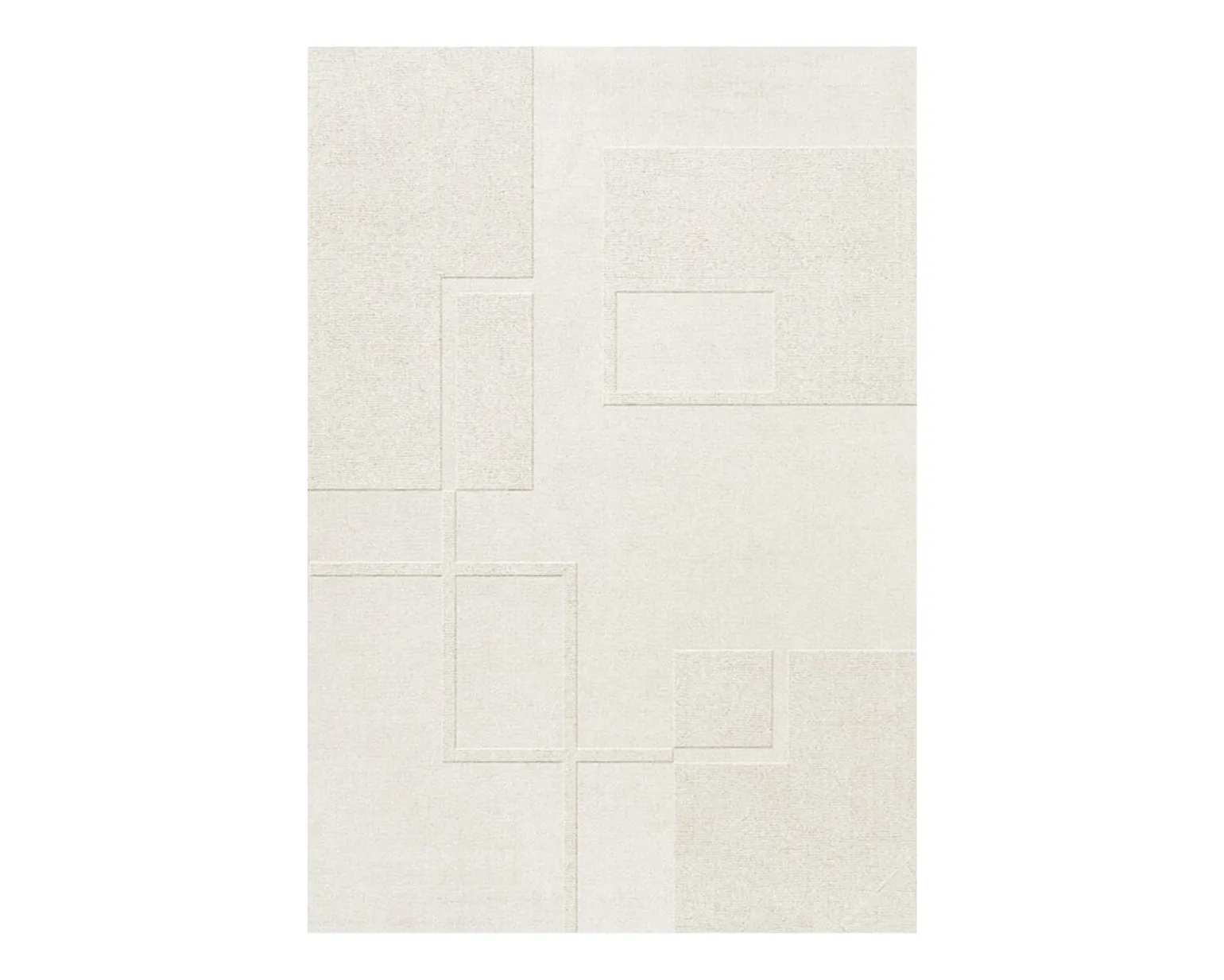 Layered Swedish Grace ullmatta 180 x 270 cm naturvit
