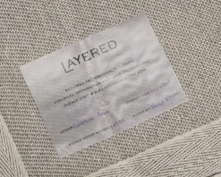 Layered Swedish Grace ullmatta 180 x 270 cm naturvit